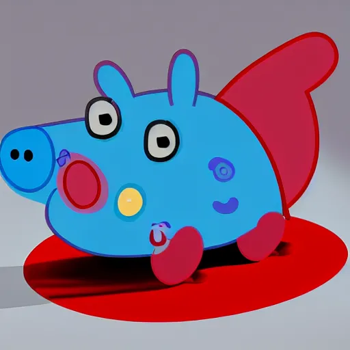 Image similar to peppa pig head shaped like turbocharger, turbo, mechanical, engine