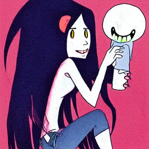 Prompt: Marceline the Vampire Queen