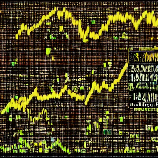 Image similar to “stock market chart found in cave drawing, award winning”