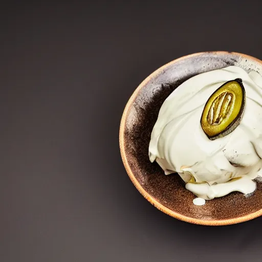 Prompt: pickle icecream, food photography, studio lighting