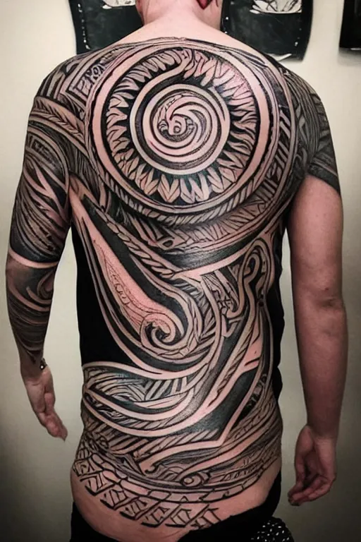Prompt: a tribal tattoo made of thin swirling light streaks and ornate flowing light streams and smooth particle effects, unreal engine
