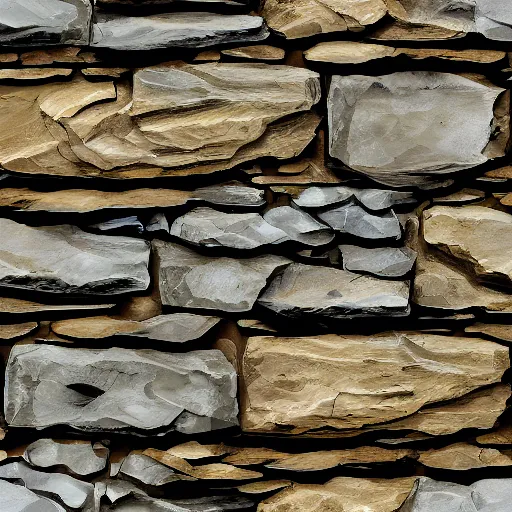 Image similar to a painterly stylized stone cladding texture