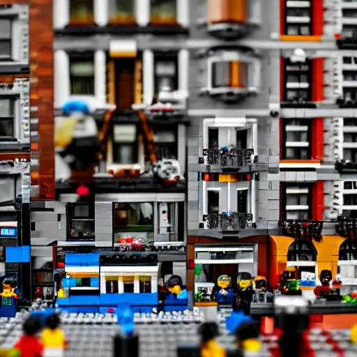 Image similar to lego manhattan, dslr,