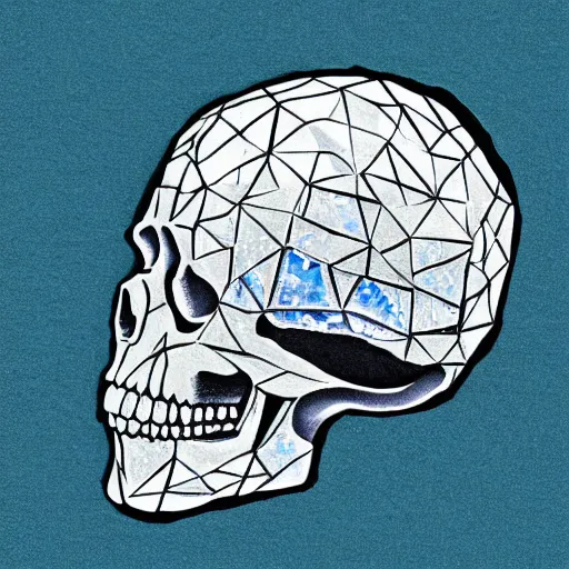 Image similar to a crystal skull