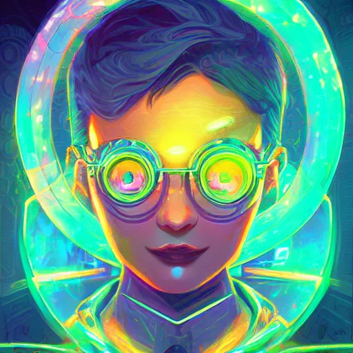 Image similar to skill magic geek inside matrix deepdream radiating a glowing aura stuff loot legends stylized digital illustration video game icon artstation lois van baarle, ilya kuvshinov, rossdraws,