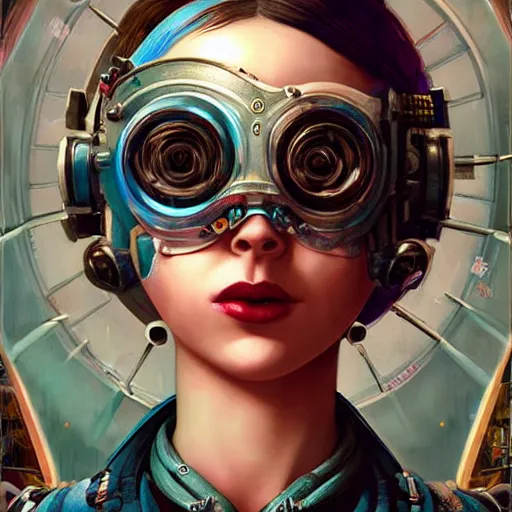 Image similar to Lofi BioPunk BioShock portrait, Pixar style, by Tristan Eaton Stanley Artgerm and Tom Bagshaw.