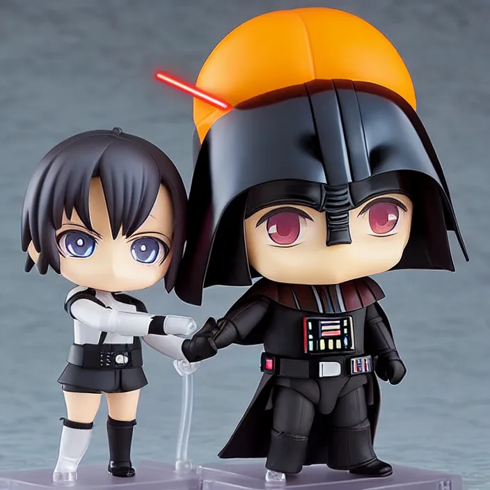 Image similar to Darth Vader , An anime Nendoroid of Darth vader , figurine, detailed product photo
