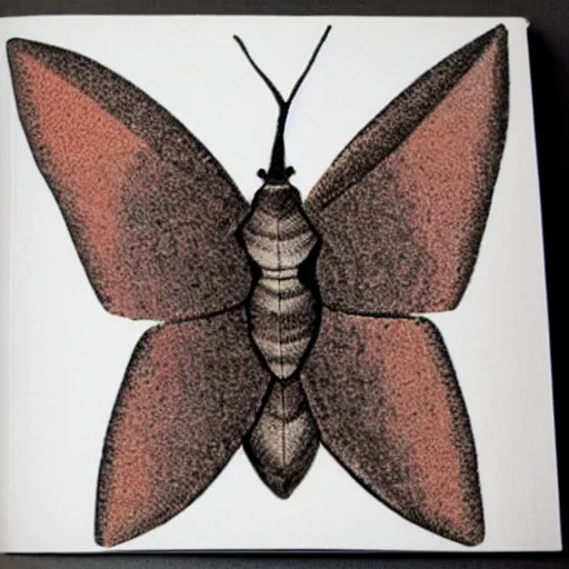 Prompt: yearbook photo of a giant moth, grainy picture, detailed, realistic