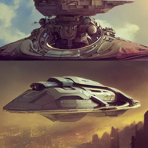 Prompt: a spaceship made of scrap that is shaped like a manatee, art by artgerm and greg rutkowski and alphonse mucha highly detailed, dieselpunk, high quality, 8 k, soft lighting, realistic face, path traced