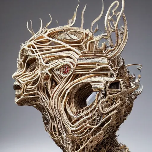 Image similar to intricately detailed abstract sculpture by Sarah Tse and Salvador Dali