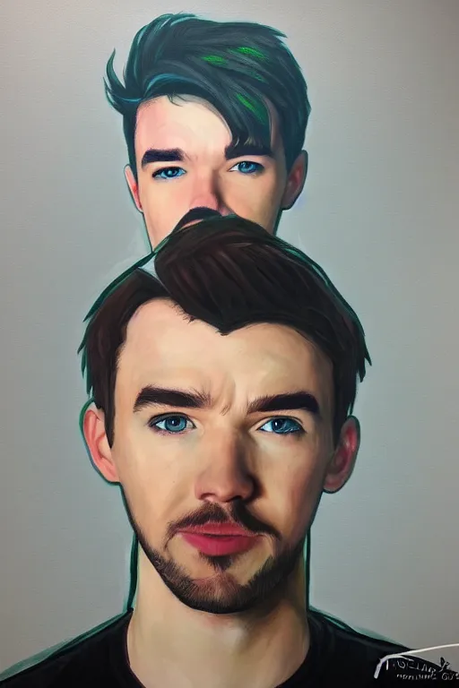 Prompt: Sean McLoughlin, Jacksepticeye, Irish Youtuber, solo portrait, let's gooooo! 🎨🖌️