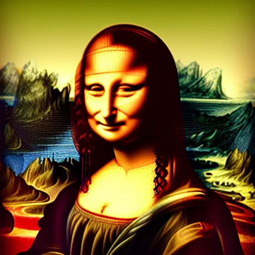 Image similar to portrait of the mona lisa, photorealistic, 4 k