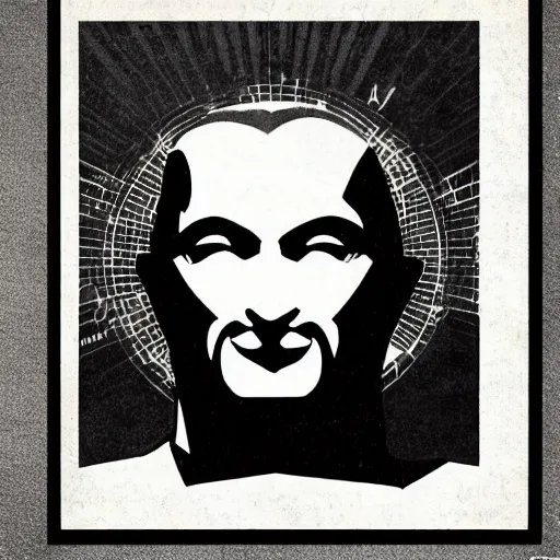 Image similar to esoteric orwellian art, nineteen eighty - four art deco, face, propaganda poster, totalitarian art