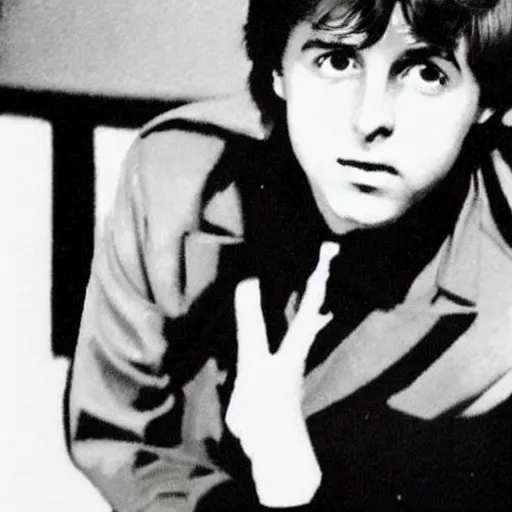 Prompt: young paul McCartney, ufotable