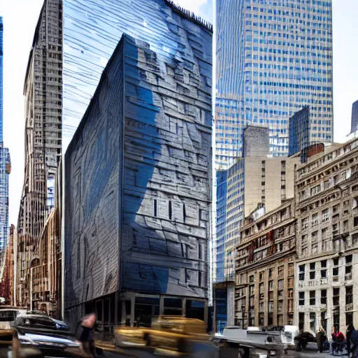 Image similar to the coolest building in new york, architecture