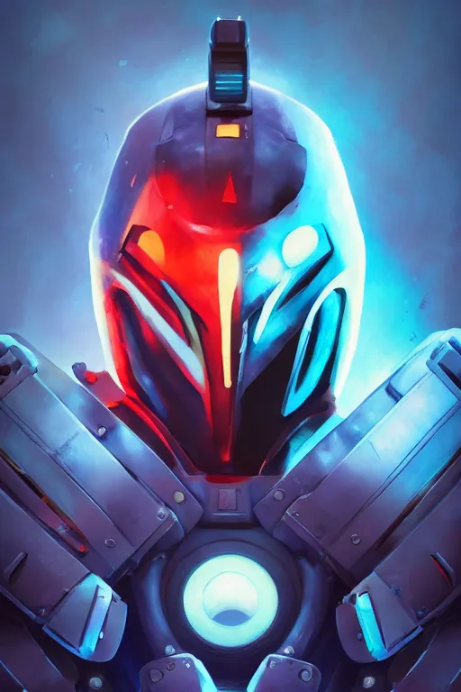 Image similar to epic mask helmet robot ninja portrait stylized as fornite style game design fanart by concept artist gervasio canda, behance hd by jesper ejsing, by rhads, makoto shinkai and lois van baarle, ilya kuvshinov, rossdraws global illumination radiating a glowing aura global illumination ray tracing hdr render in unreal engine 5