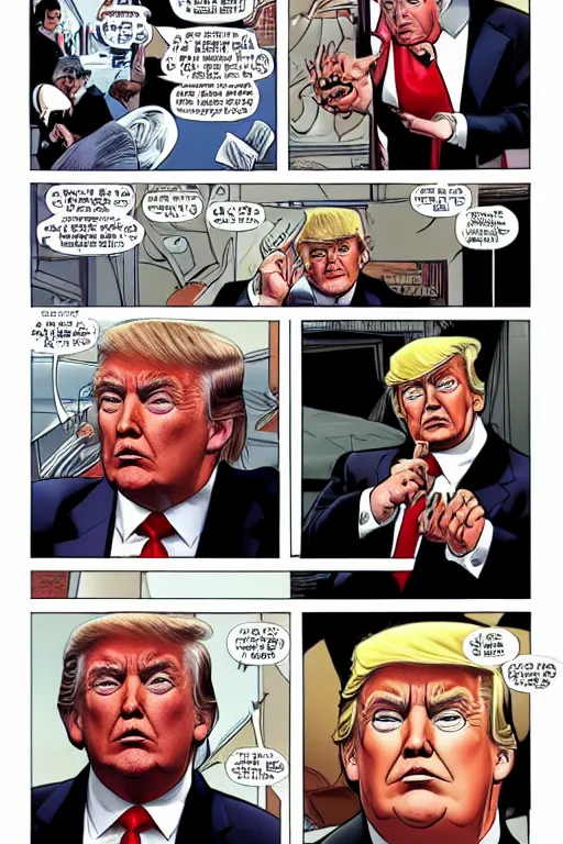 Image similar to donald trump as kingpin in spiderman