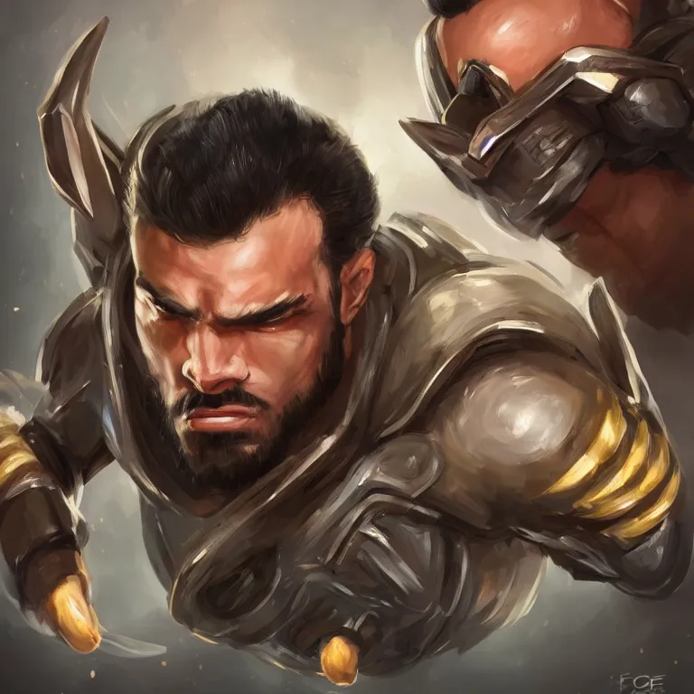 Image similar to gigachad super strong buff bee, headshot photo, concept art by Feng Zhu, 4K, UHD, High quality, trending on ArtStation HQ, Digital art