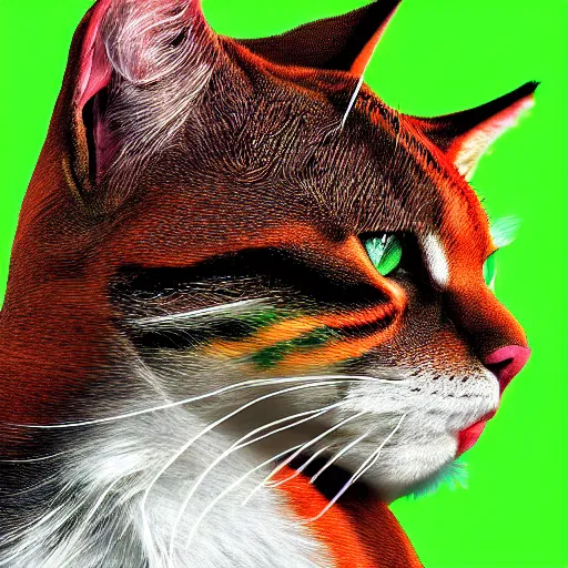 Image similar to professional digital art of a fit man with red hair and green cat - like eyes, popular, famous, attractive, high quality, highly detailed, hd, 4 k, 8 k,