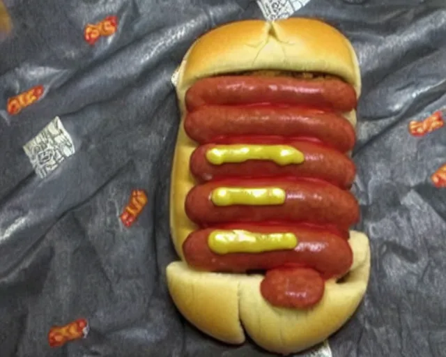 Prompt: a hotdog that looks like snoopdogg