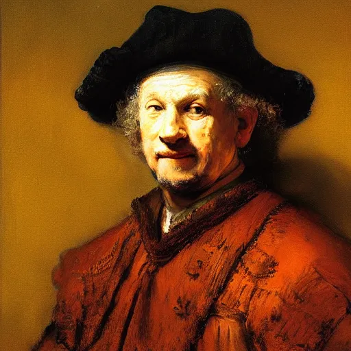 Prompt: painting of rembrandt painted, oil painting by rembrandt 4 k