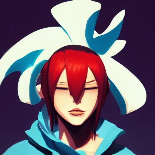 Image similar to face icon stylized minimalist bleach, loftis, cory behance hd by jesper ejsing, by rhads, makoto shinkai and lois van baarle, ilya kuvshinov, rossdraws global illumination