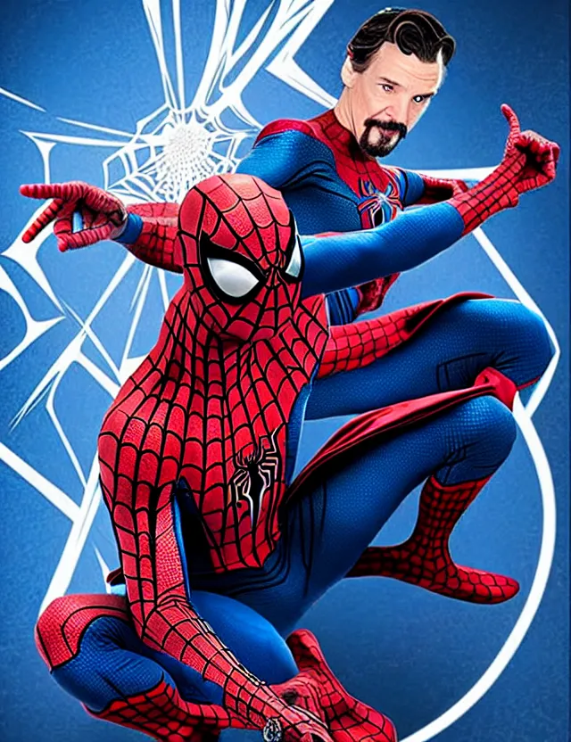 Image similar to spiderman x doctor strange