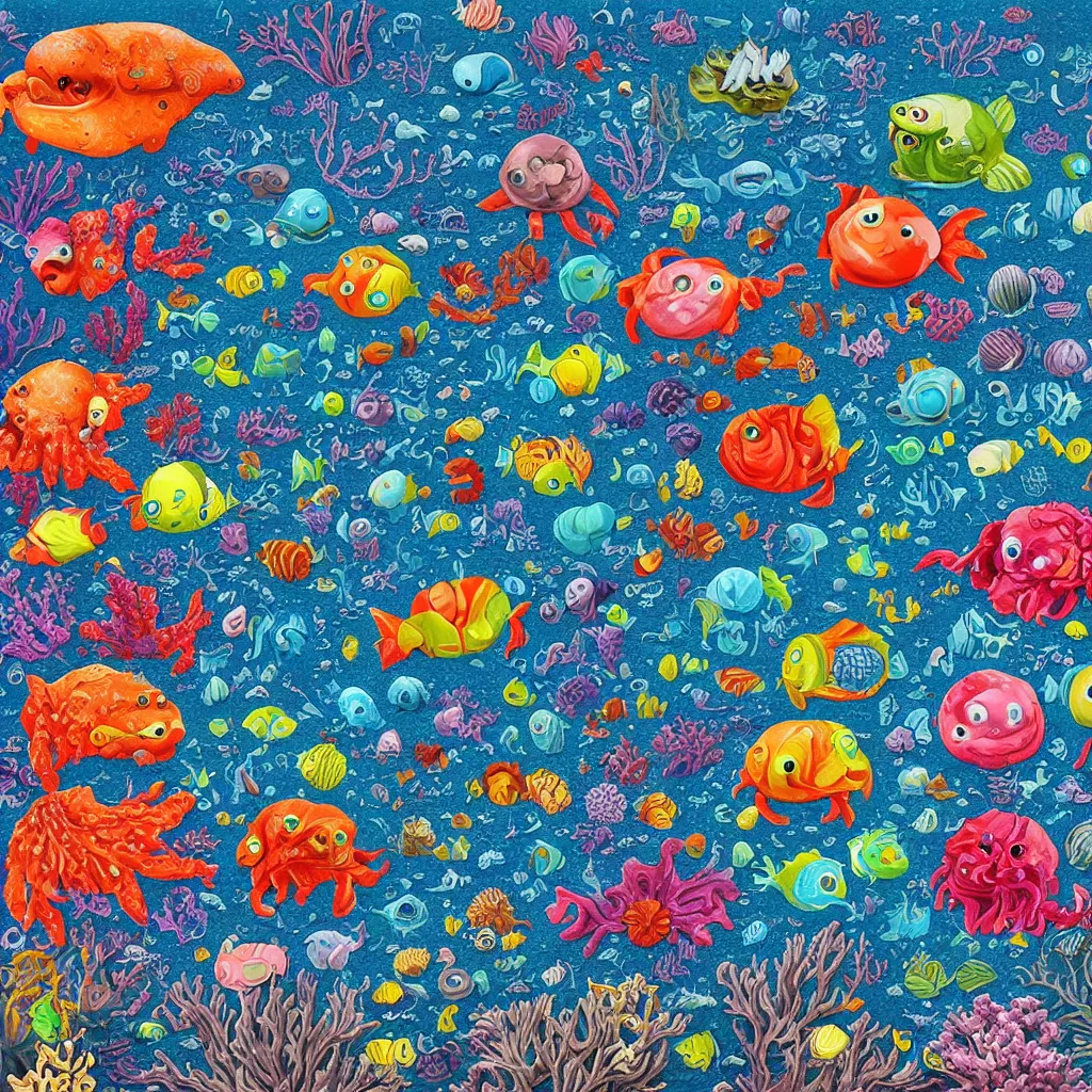 Deep Sea Creatures Stable Diffusion OpenArt