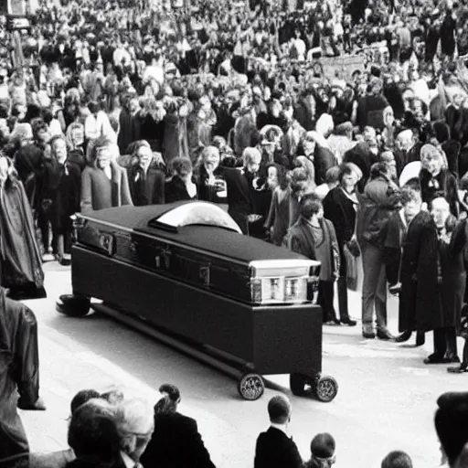 Prompt: john lennons funeral