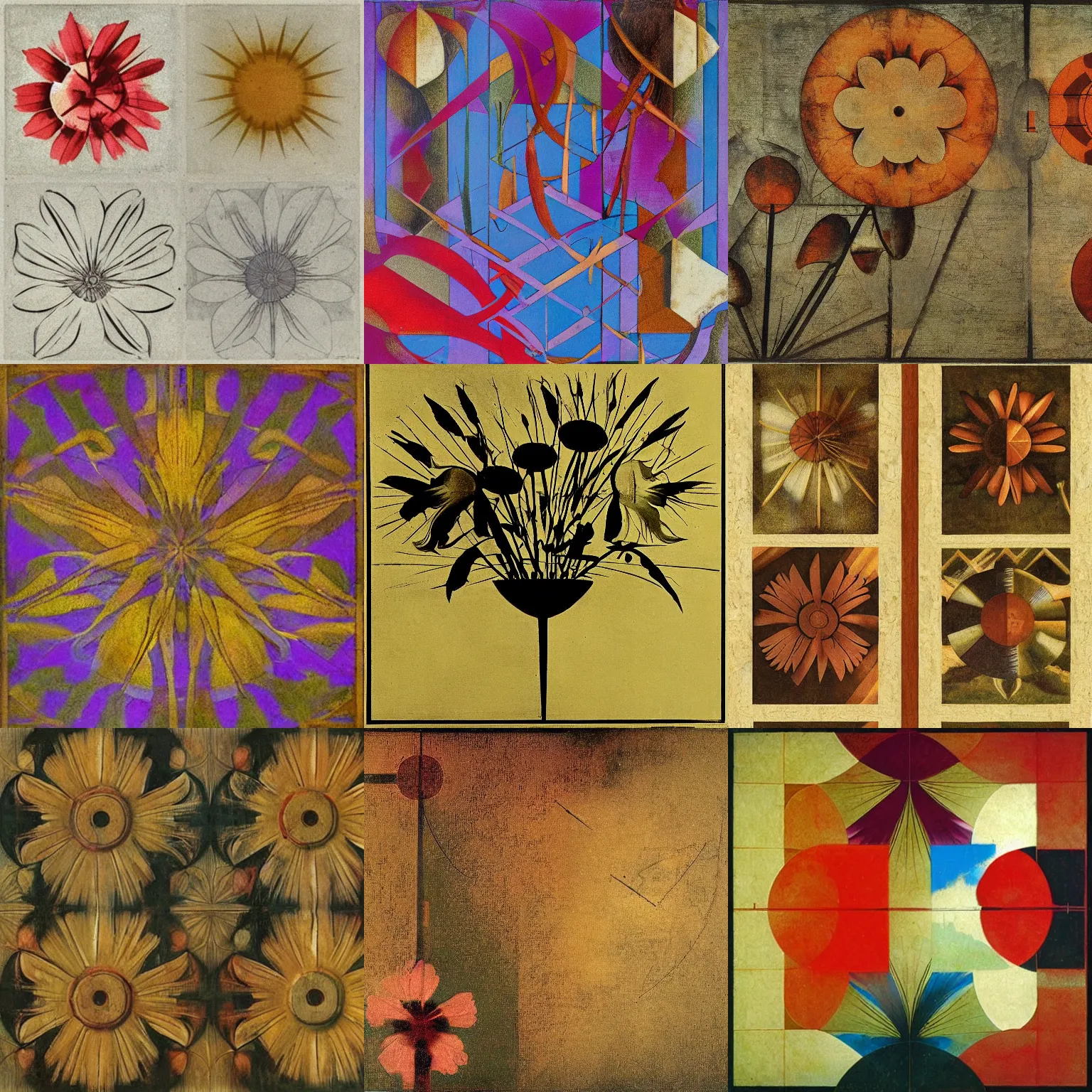 Prompt: ( leonardo da vinci ), flower, ( ( abstract ) ), ( art deco ), ( ( generative ) ), ( ( bauhaus ) ), ( ( ( graphic ) ) )