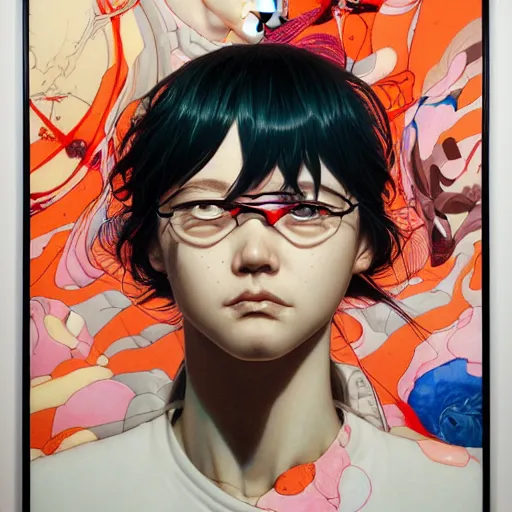 Image similar to citizen portrait soft light painted by james jean and katsuhiro otomo and erik jones, inspired by akira anime, smooth face feature, intricate oil painting, high detail illustration, sharp high detail, manga and anime 1 9 9 9