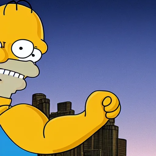 Prompt: Homer Simpson as Rocky Balboa