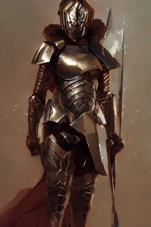 Prompt: Gorgeous armor byzantine warrior by ilya kuvshinov, krenz cushart, Greg Rutkowski, trending on artstation