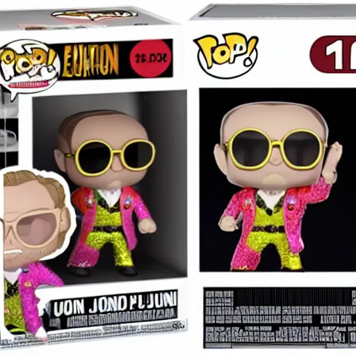 Image similar to Elton John funko pop