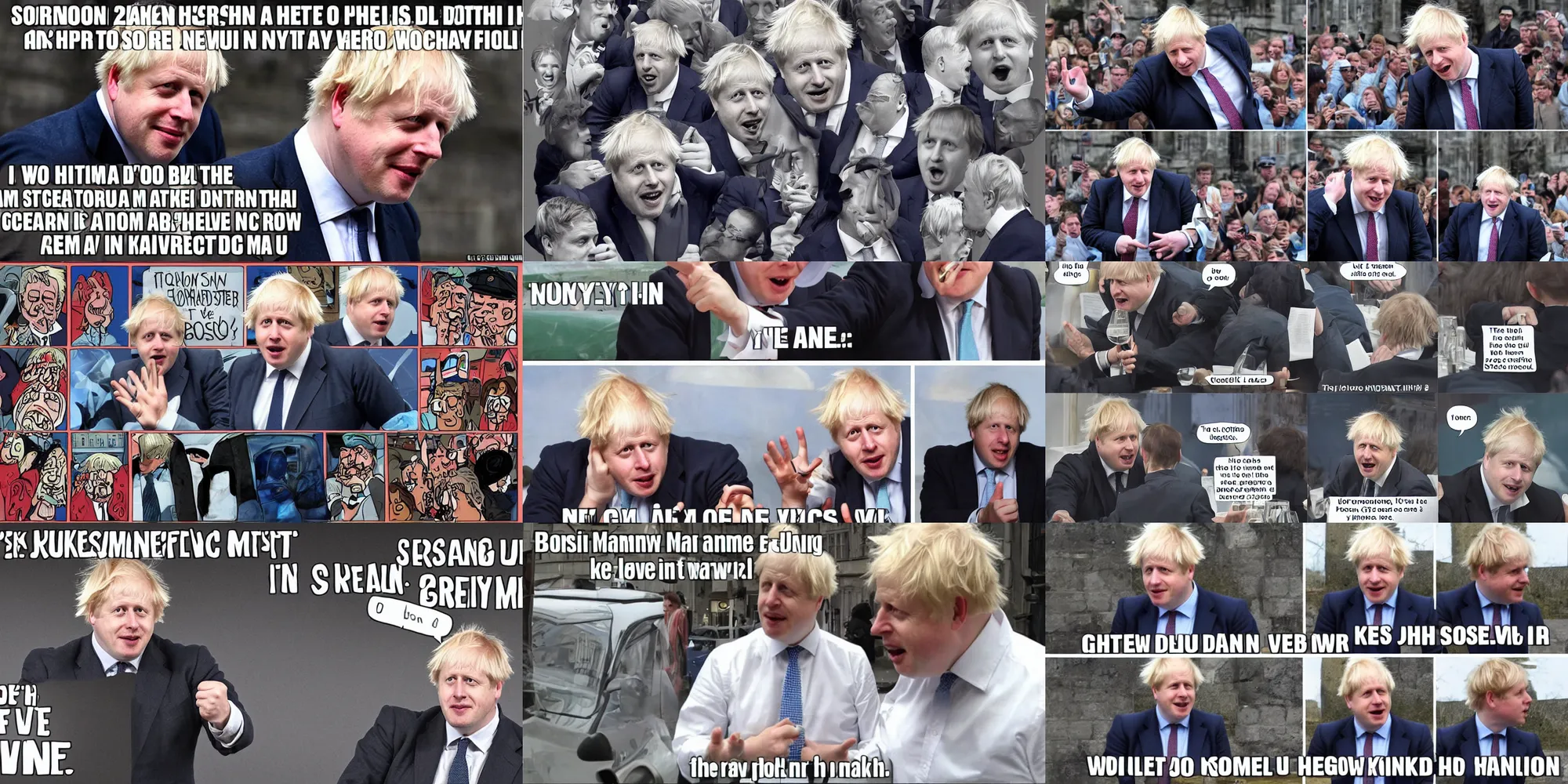 Prompt: boris johnson dank meme