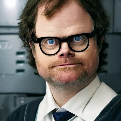 Prompt: Rainn Wilson as Doctor Doom