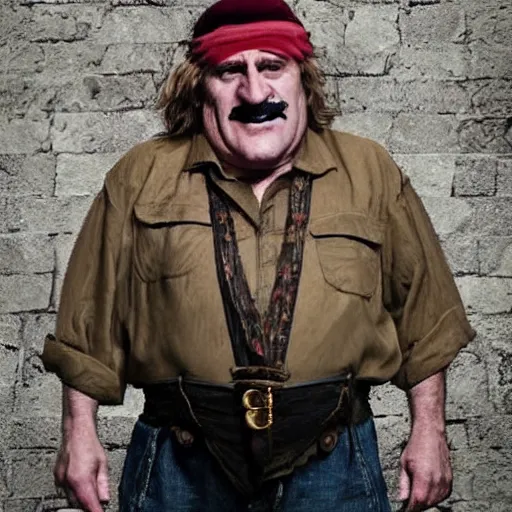 Prompt: Gérard Depardieu as Wario