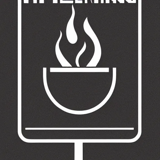 Image similar to a photo of a retro 1 9 7 0 s minimalistic clean fire warning label, studio lighting, behance