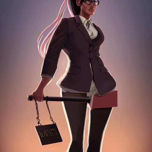 Prompt: a female centaur lawyer working at a law office, lower body of a horse, wears glasses, elegant suit, consummate professional ; digital illustration, cinematic lighting, trending on artstation, photorealistic urban fantasy art, artstation, high detail, beautiful