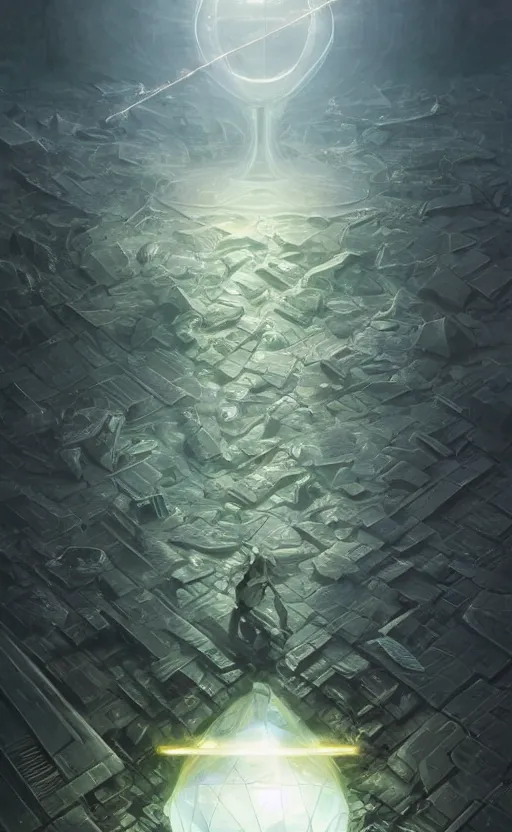 Image similar to energy crystal with white pulsing light, solar field plains, front game card, drark, marvel comics, dark, intricate, highly detailed, smooth, artstation, digital illustration by ruan jia and mandy jurgens and artgerm and wayne barlowe and greg rutkowski and zdislav beksinski