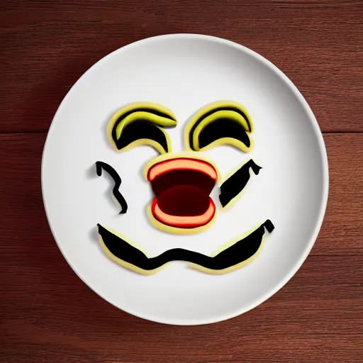 Image similar to Emoji of enraged noodles