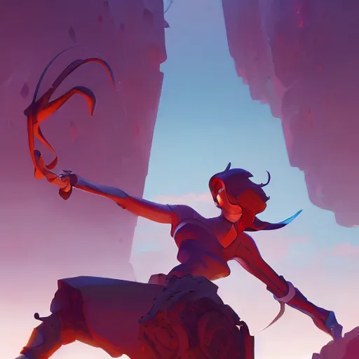 Image similar to hero world fooly cooly, behance hd by jesper ejsing, by rhads, makoto shinkai and lois van baarle, ilya kuvshinov, rossdraws global illumination