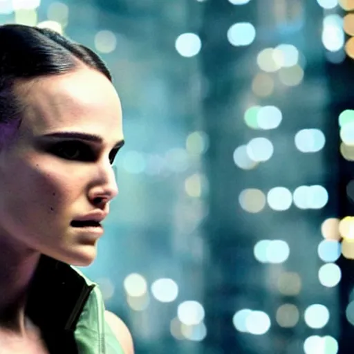 Image similar to Cyberpunk Natalie Portman