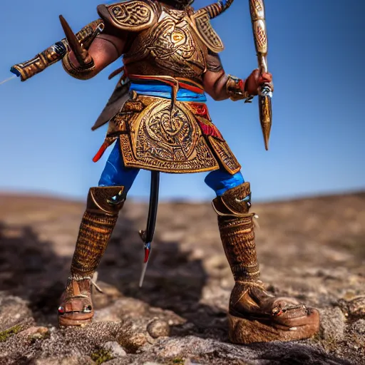 Prompt: tula the mongolian warrior plunderer from ancient lands of taran, highly detailed, ultrawide lens, photography award of the year 2 0 2 0