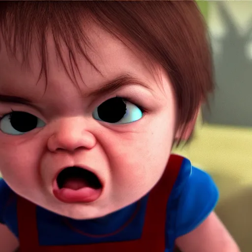 Prompt: an angry toddler, photorealistic, highly detailed, soft lighting, cinematic