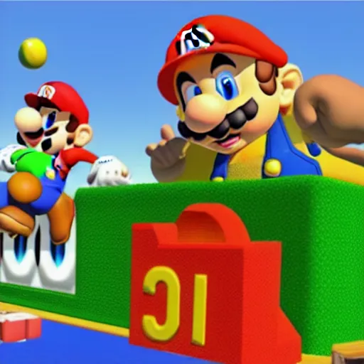 Image similar to super mario 64