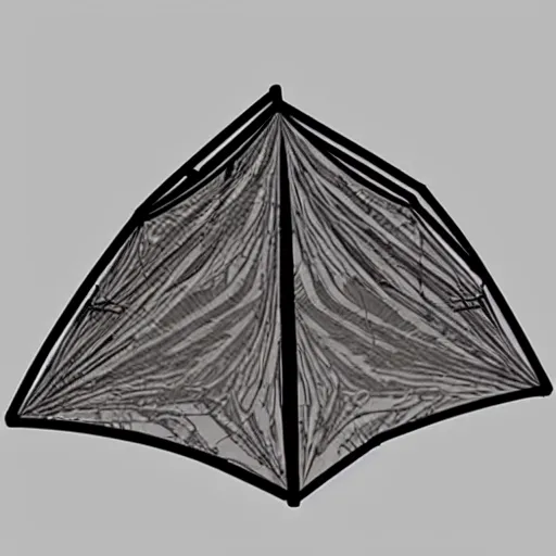 Image similar to segmented 2d laser cut tent template, all pieces, tent.svg