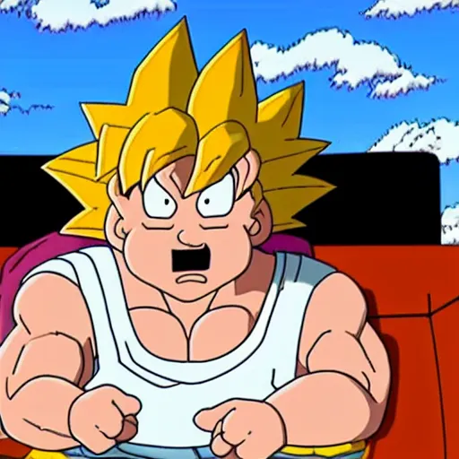 Image similar to Still of Goku in Family Guy