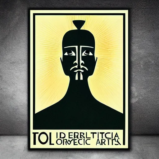 Image similar to esoteric orwellian art, nineteen eighty - four art deco, face, propaganda poster, totalitarian art