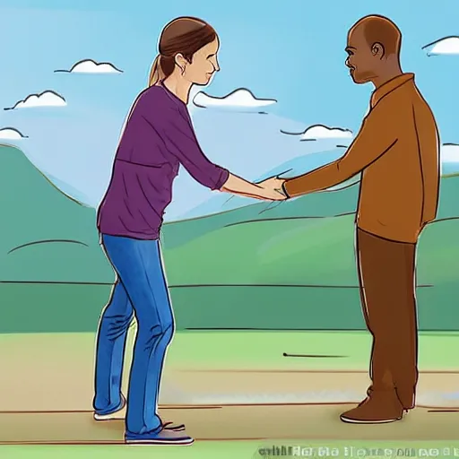 Image similar to wikihow illustration explaining midjourney